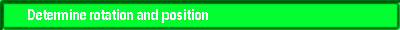 Determine rotation and position